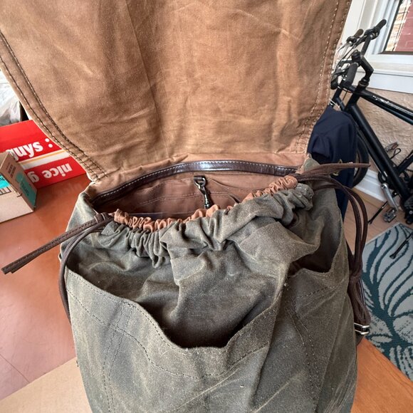 Rough and Tumble Large Canvas Leather MP 1904 Bag - Picture 7 of 9